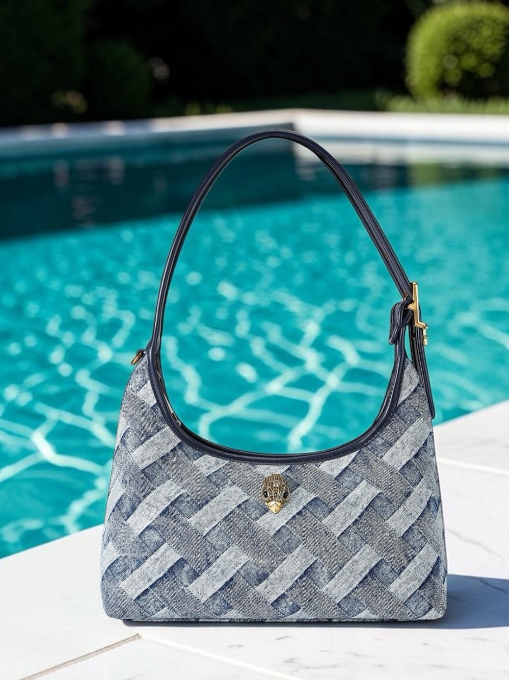 NWT Kurt Geiger Denim Shoulder Bag